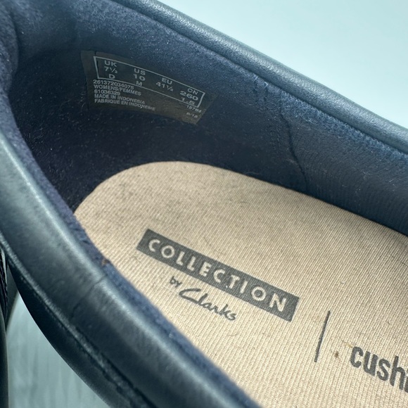 Clarks Women's Navy BlueHope Roxanne Leather Shoes Size 10M - Picture 9 of 12